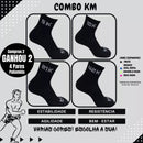 Kit 4 Pares Meias Poliamida KM Mais Run [PROMOÇÃO]